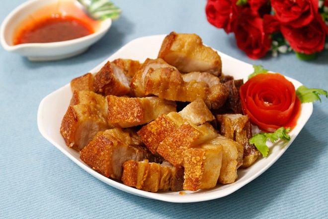 ba chỉ chiên bột