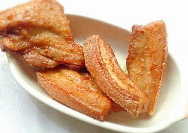 thịt xông khói chiên